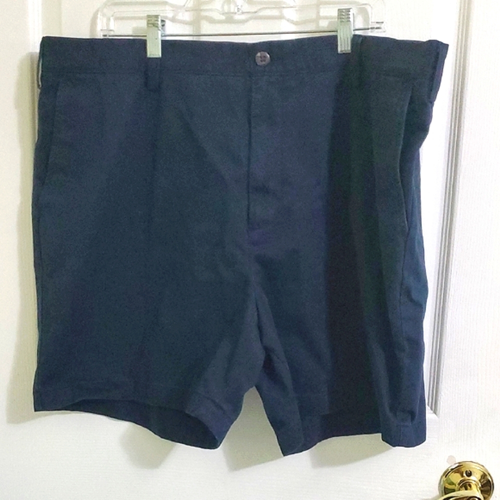 Nautica Navy Casual Tailored Pockets Nautical Boardwalk Dressy Shorts 42
